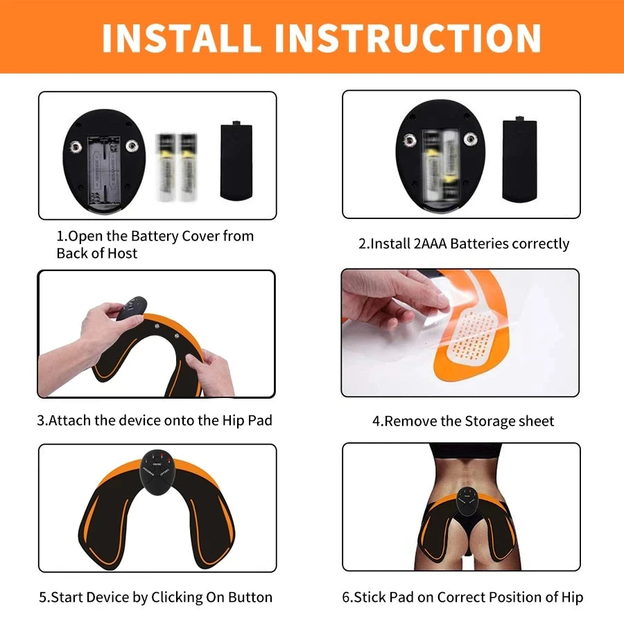 Ab Wireless Massage Stimulator – Muscle Trainer & Fat Burner