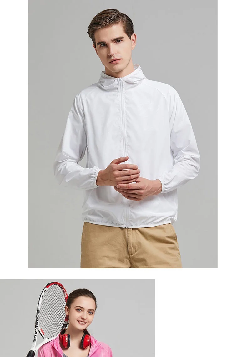 JNLN Waterproof Camping Rain Jacket – Quick-Dry Windbreaker with Pockets