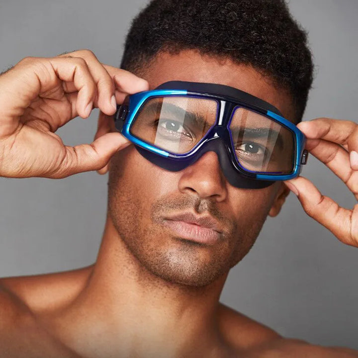 Large Frame HD Anti-fog Swimming Goggles