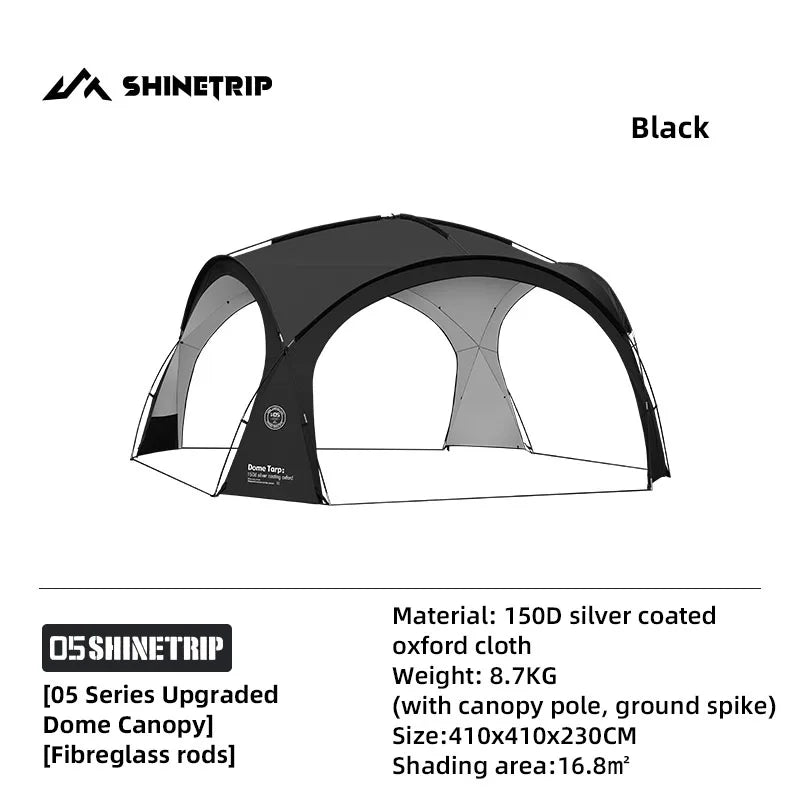 ShineTrip Waterproof Silver-Coated Camping Canopy