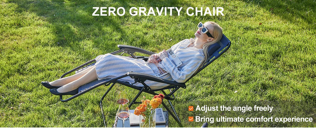Set of 2 Zero Gravity Recliner Chairs with Cup Holders