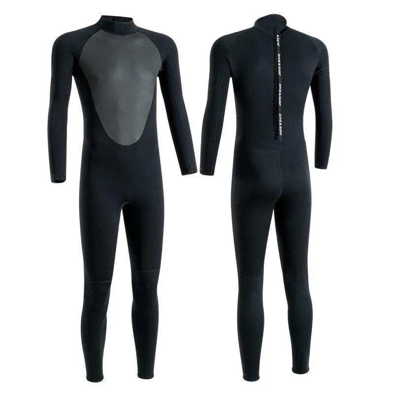 3MM Neoprene Wetsuit for Men – Full Body Diving & Surfing Suit
