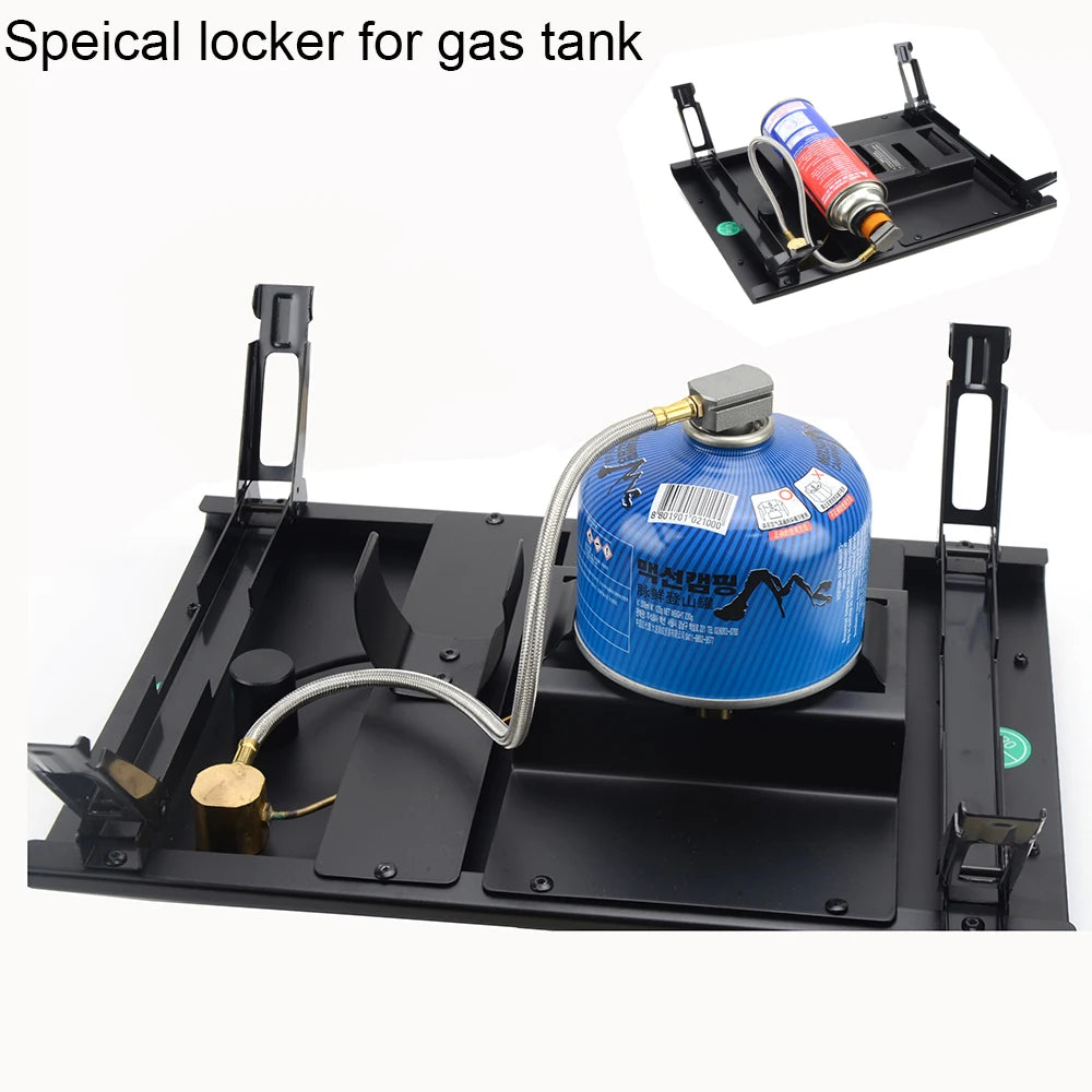 Folding IGT Wood Camping Table – Portable BBQ & Grill Table