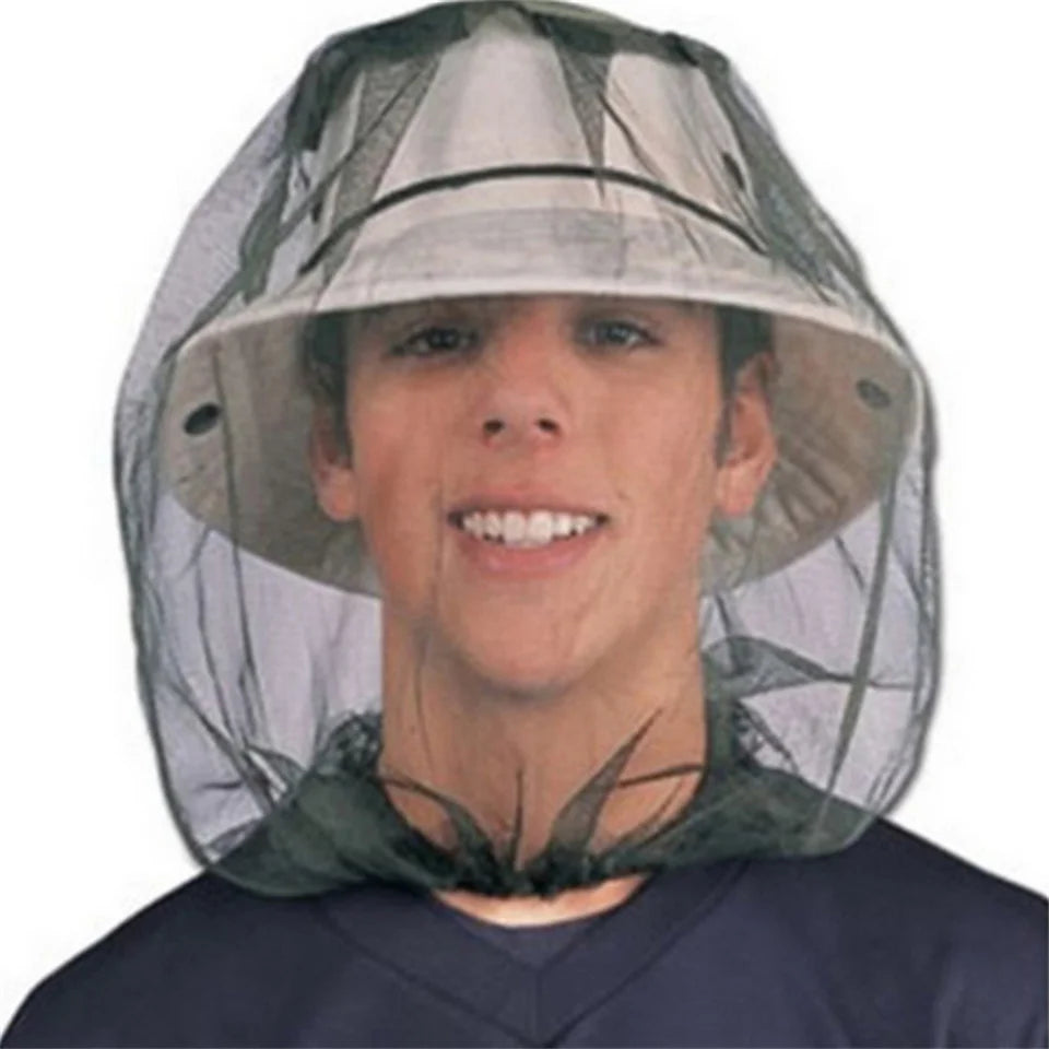 Anti-Mosquito Mesh Fishing Hat – Breathable Outdoor Cap for Men & Women
