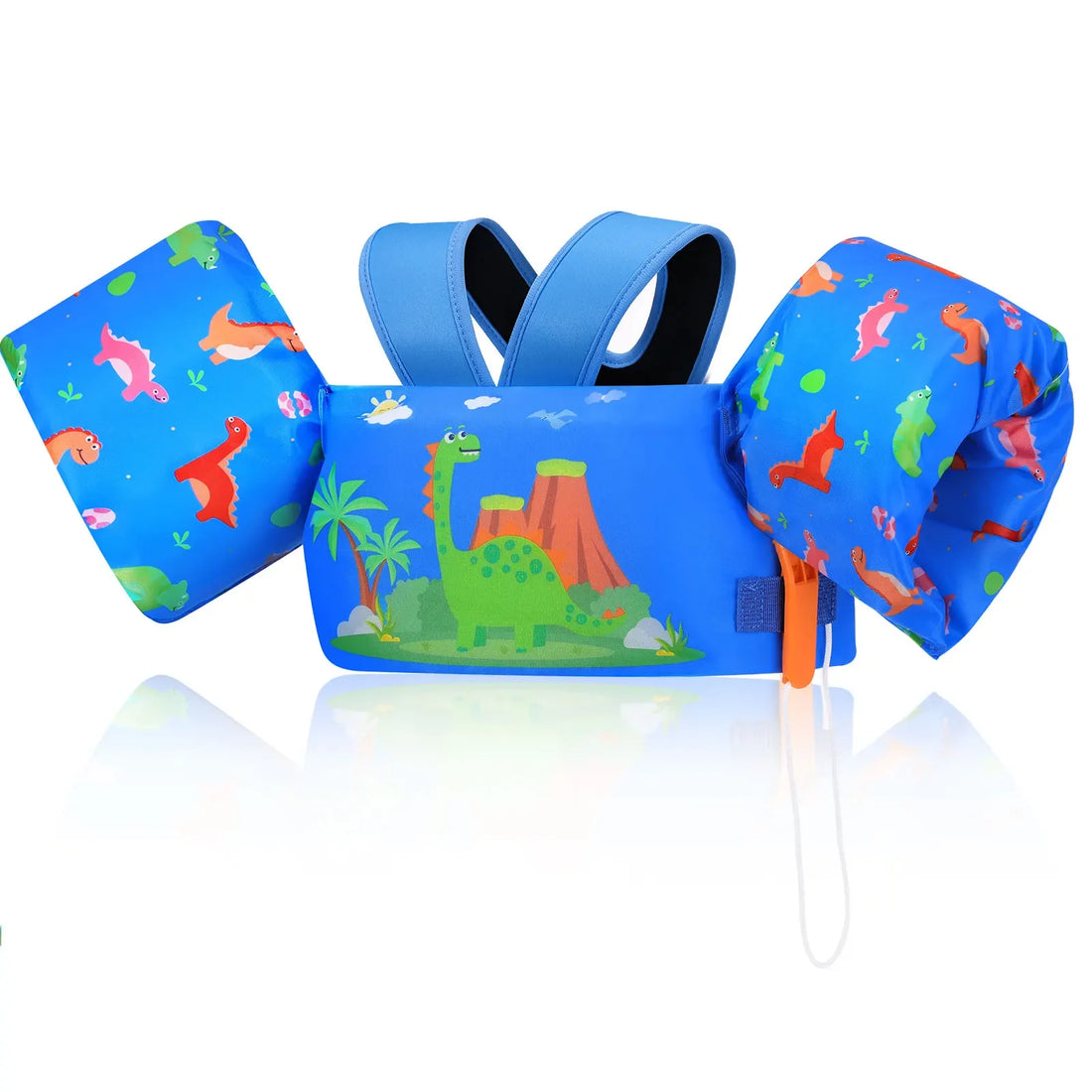 Children’s Swim Life Vest with Arm Floats & Whistle