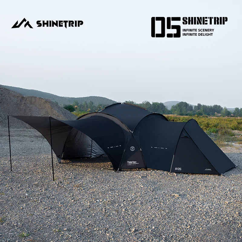 ShineTrip Waterproof Silver-Coated Camping Canopy
