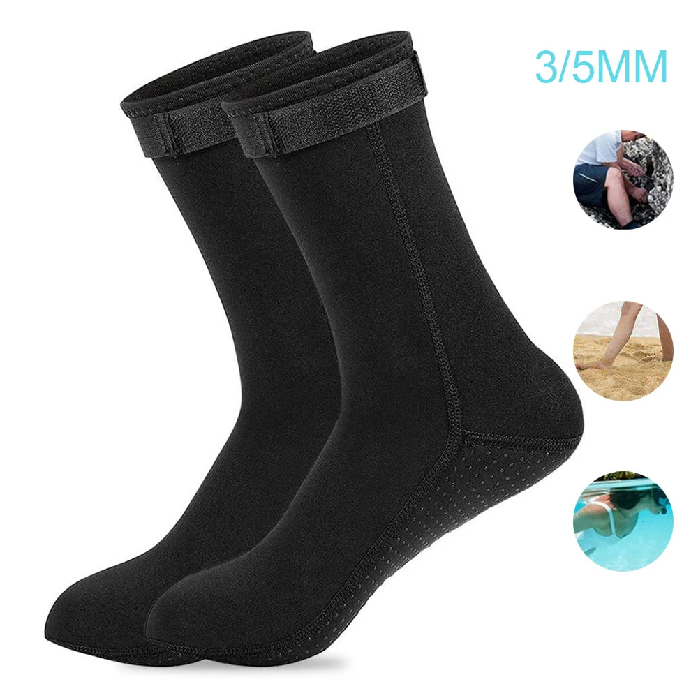 5mm Neoprene Socks & 3mm Wetsuit Shoes – Non-Slip Surf & Diving Boots
