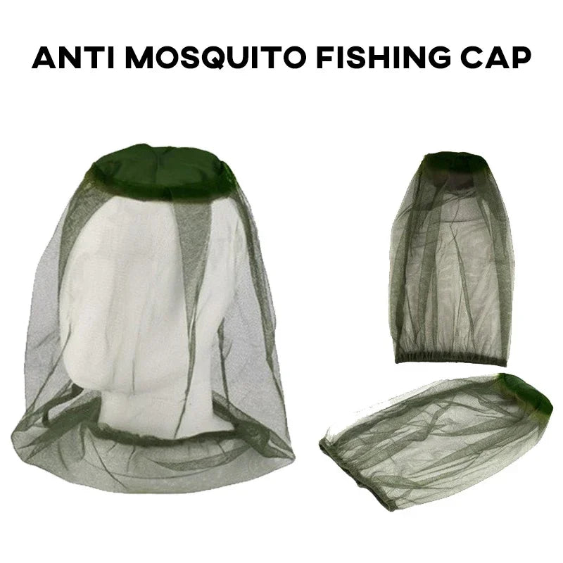 Anti-Mosquito Mesh Fishing Hat – Breathable Outdoor Cap for Men & Women
