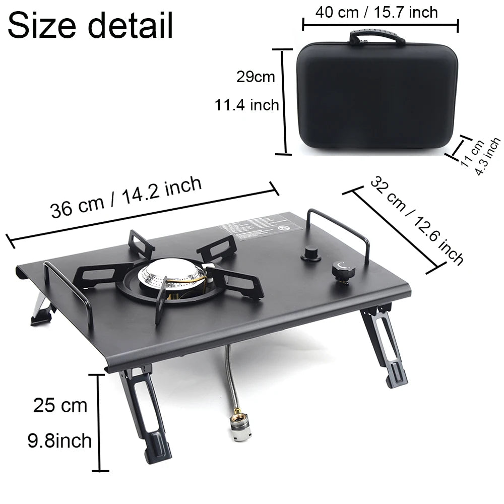 Folding IGT Wood Camping Table – Portable BBQ & Grill Table