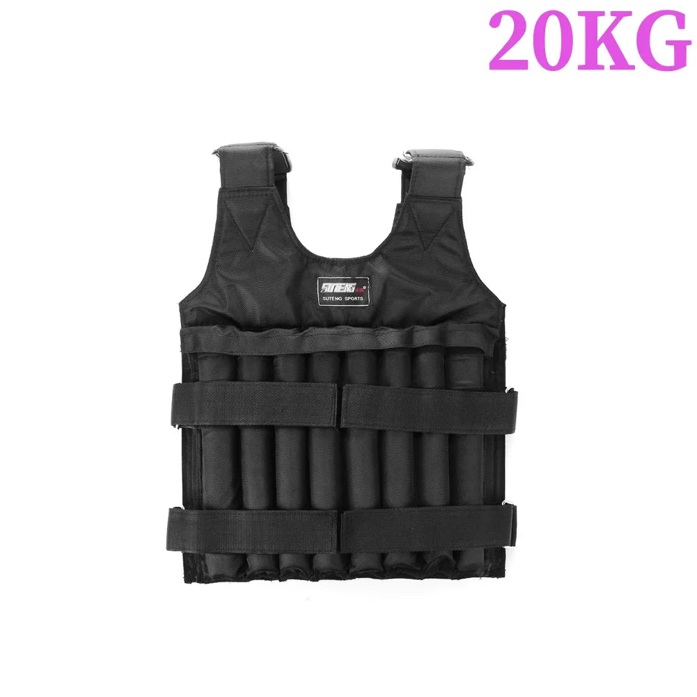 Adjustable Weighted Vest – 3-50KG Fitness Training Jacket