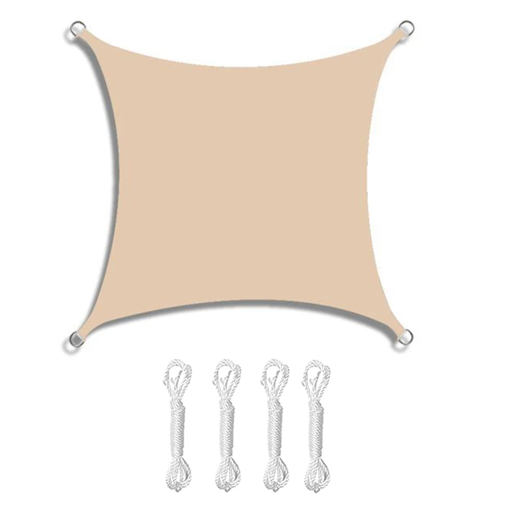 Large Waterproof Rectangle Sun Shade Sail for Outdoor Use