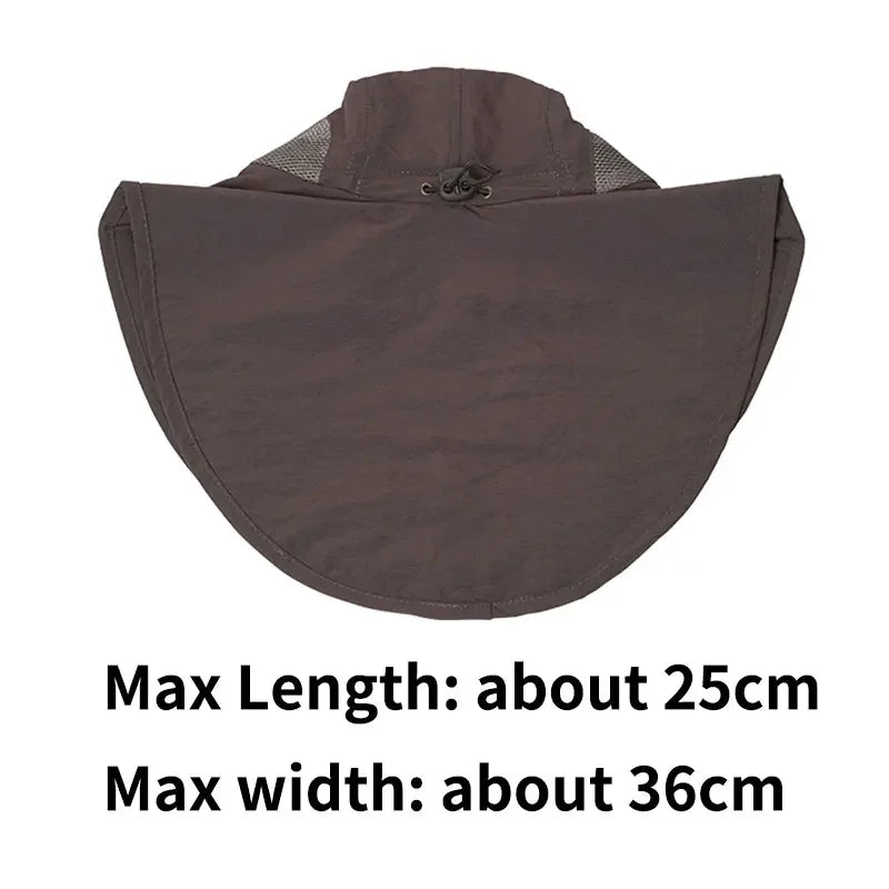 UV Protection Foldable Sun Hat with Mesh – Breathable Outdoor Hat for Men & Women