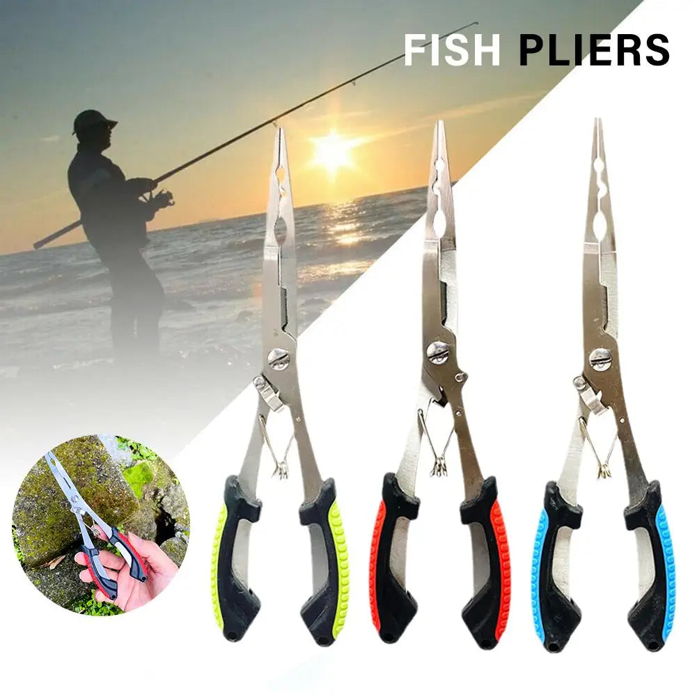 Stainless Steel Fishing Pliers – Hook Remover & Line Cutter