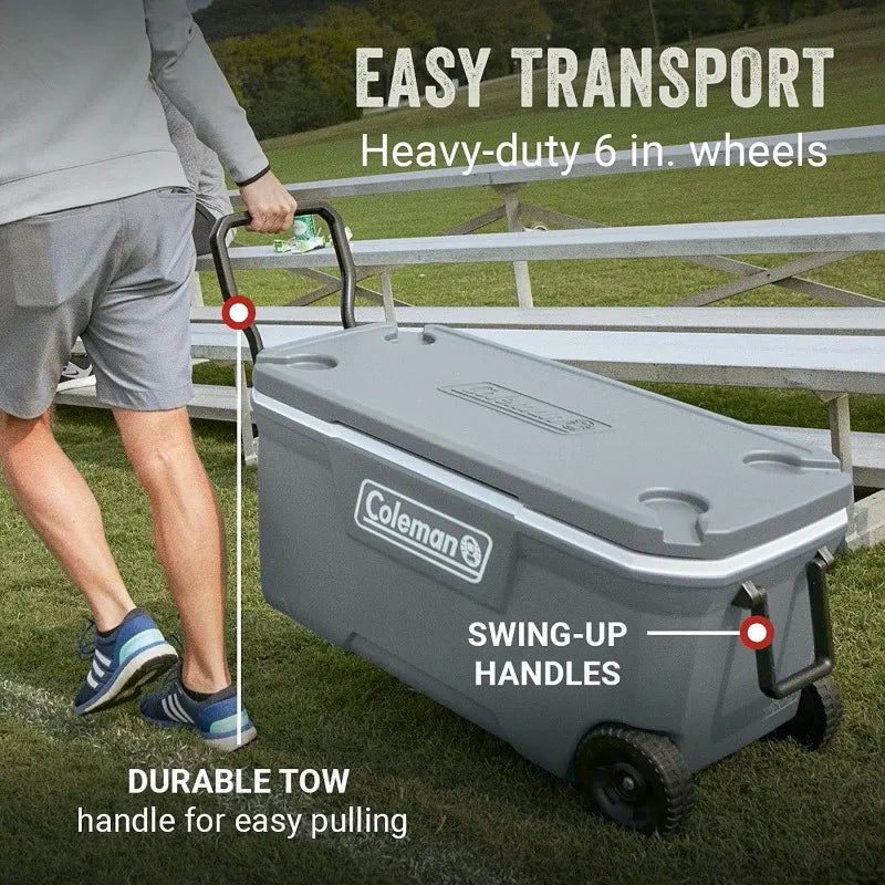 Coleman 100-Qt Classic Wheeled Insulated Cooler – Outdoor