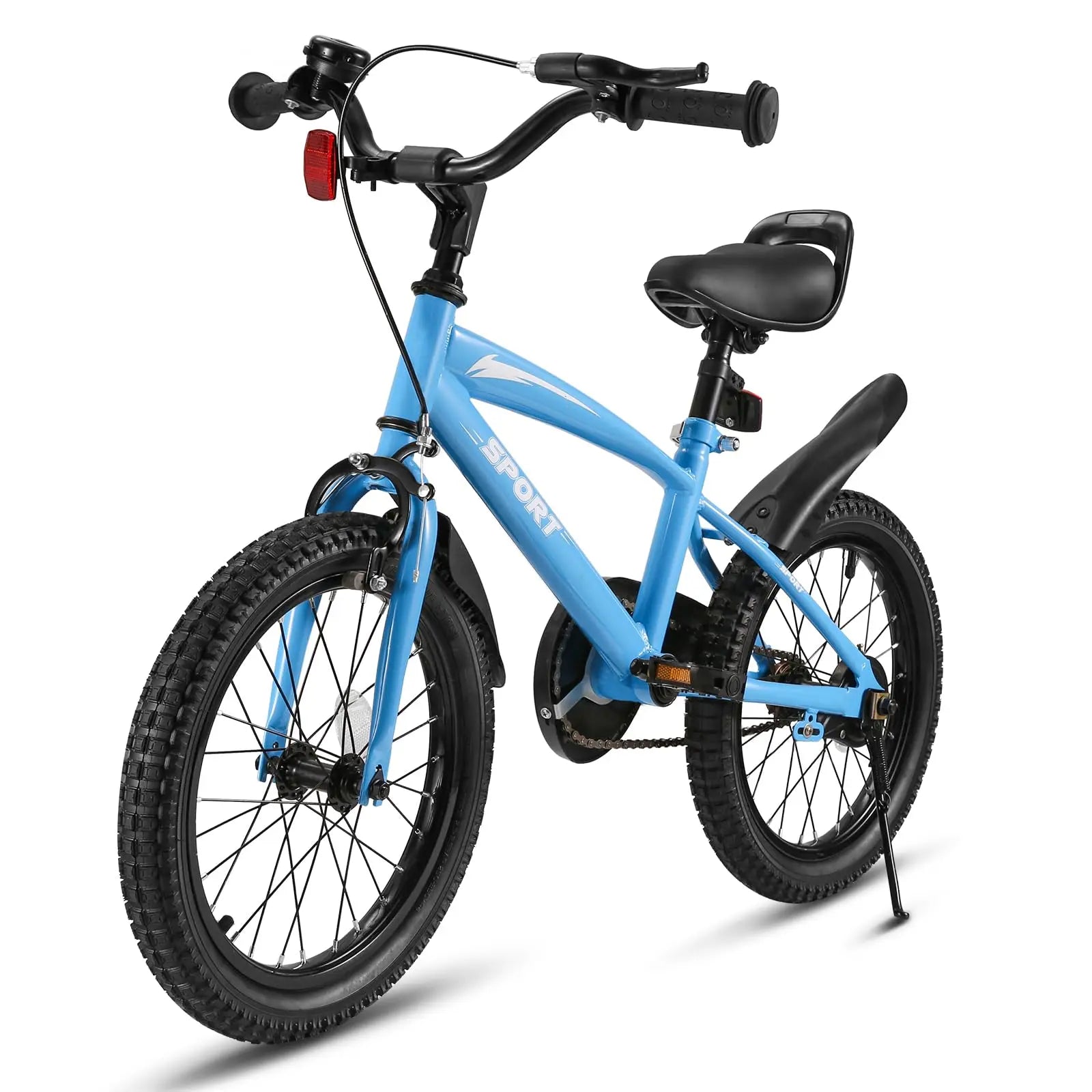 16-Inch Kids Bike with Training Wheels & Kickstand – Adjustable Child Bicycle