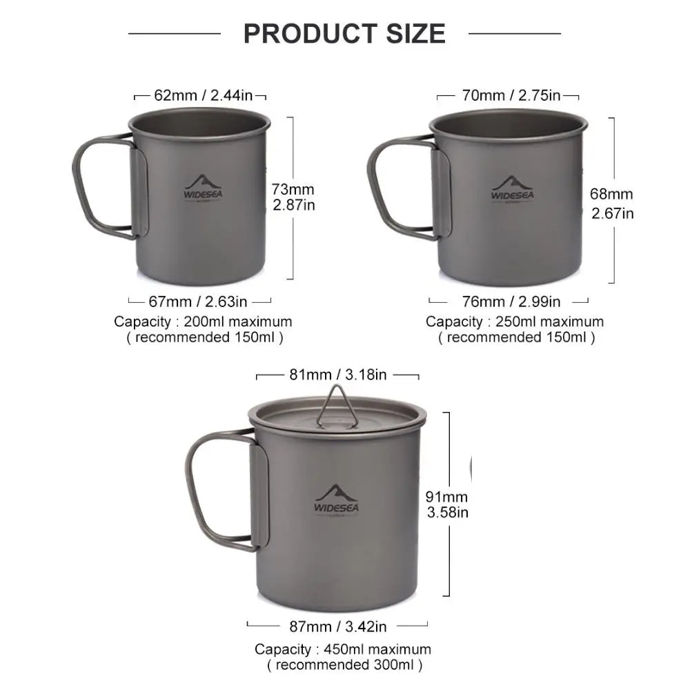 Widesea Titanium Camping Mug