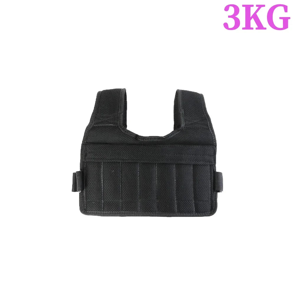Adjustable Weighted Vest – 3-50KG Fitness Training Jacket