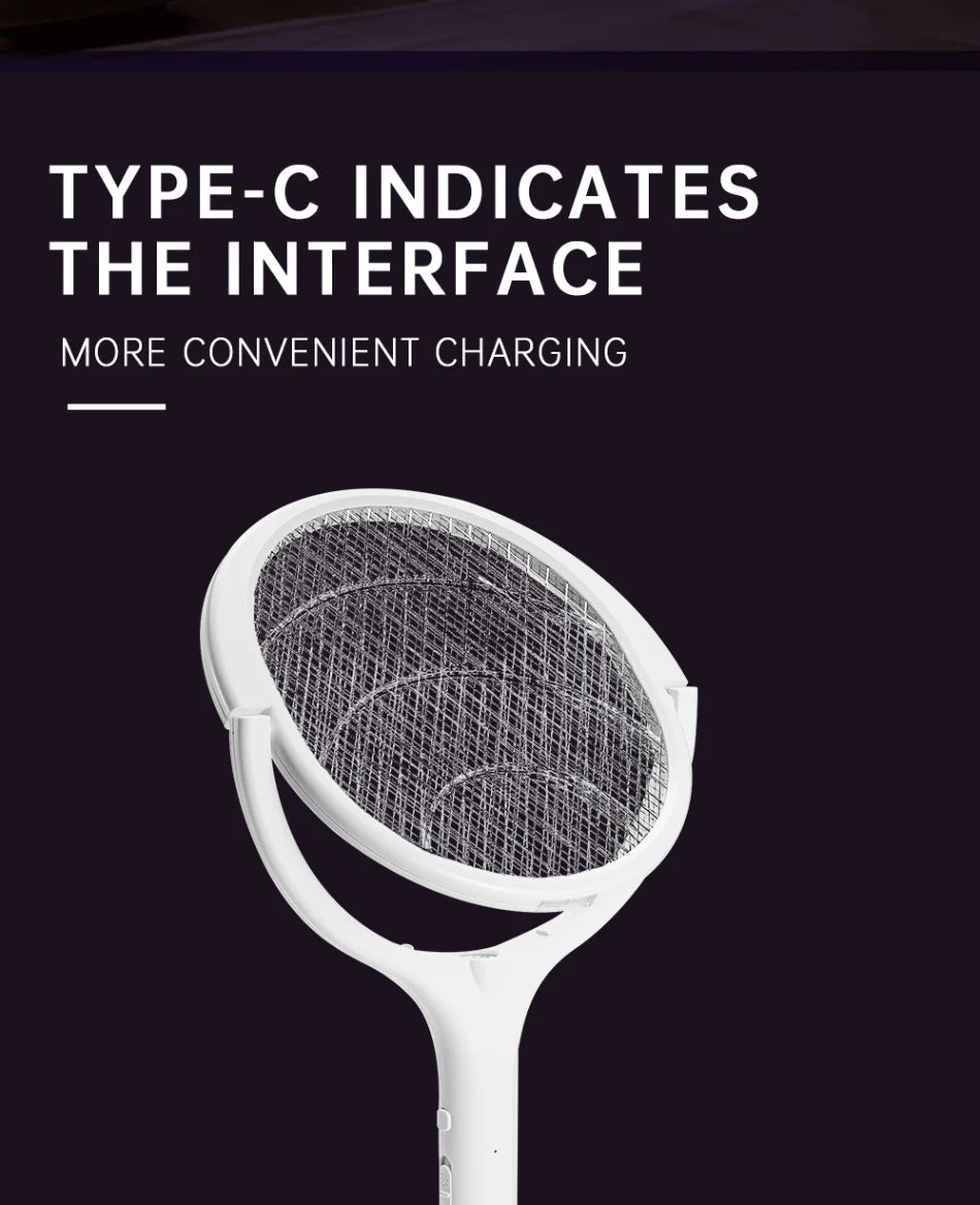 3500V 5-in-1 USB Rechargeable Killer Lamp – Bug Zapper &Mosquito  Swatter