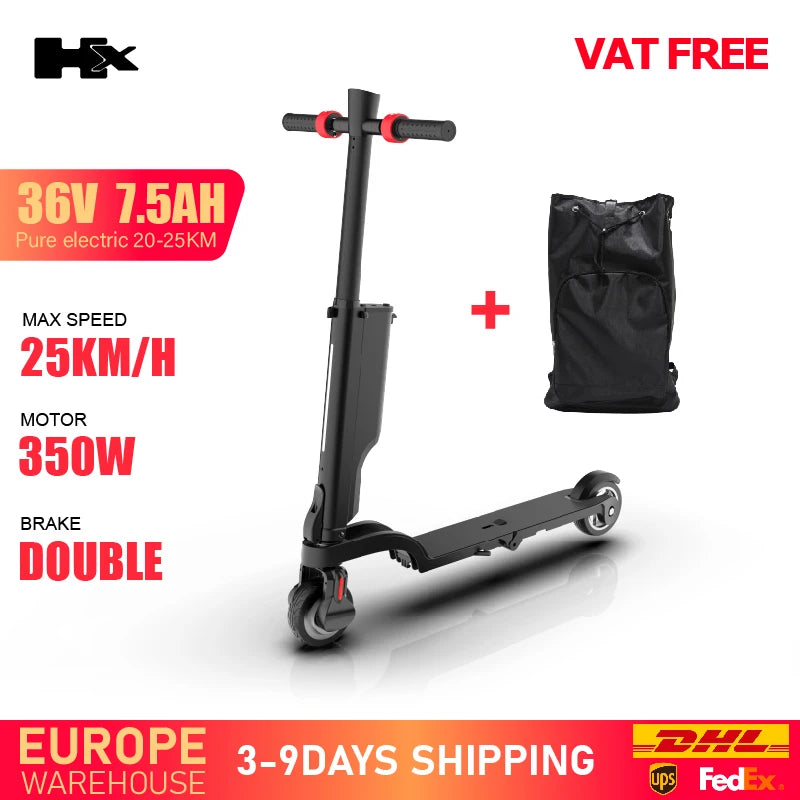 HX Foldable 350W Electric Scooter