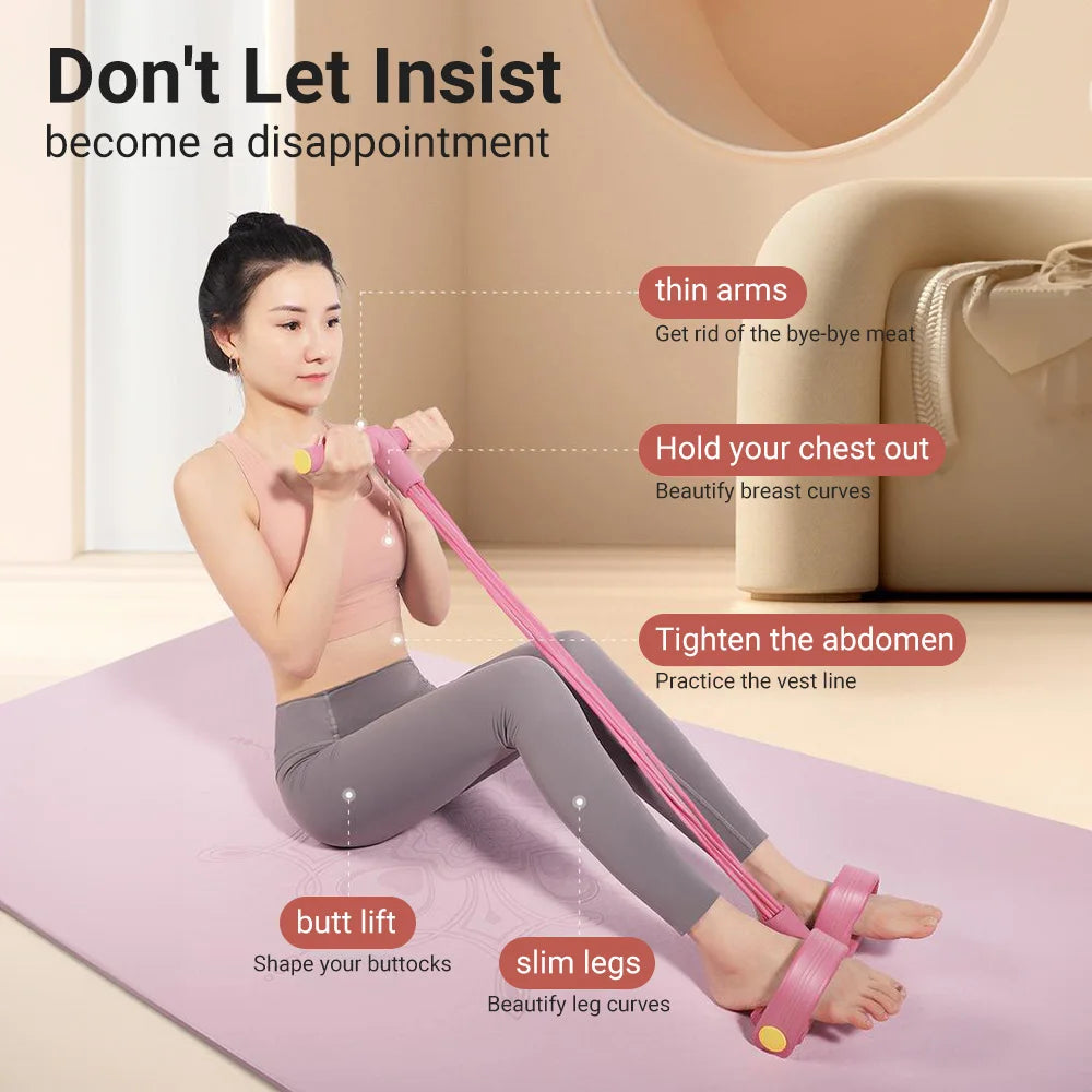 6-Tube Resistance Bands – Multi-Function Fitness Rope