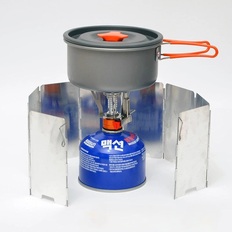 Portable Folding Stove Windscreen (8/10/12 Panels)