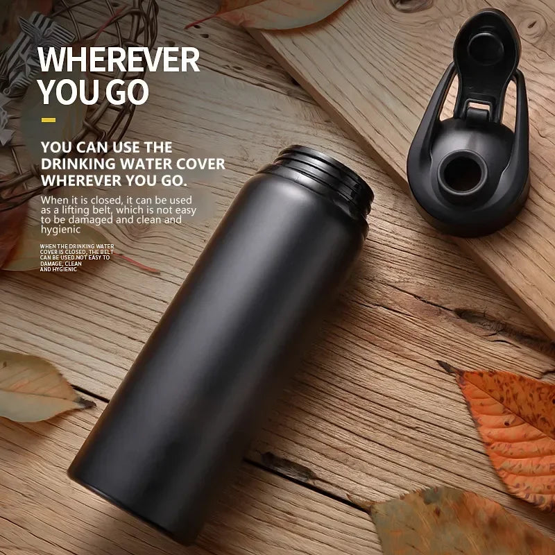 Metal Portable Water Bottle – Leakproof & Reusable Sports Travel Cup