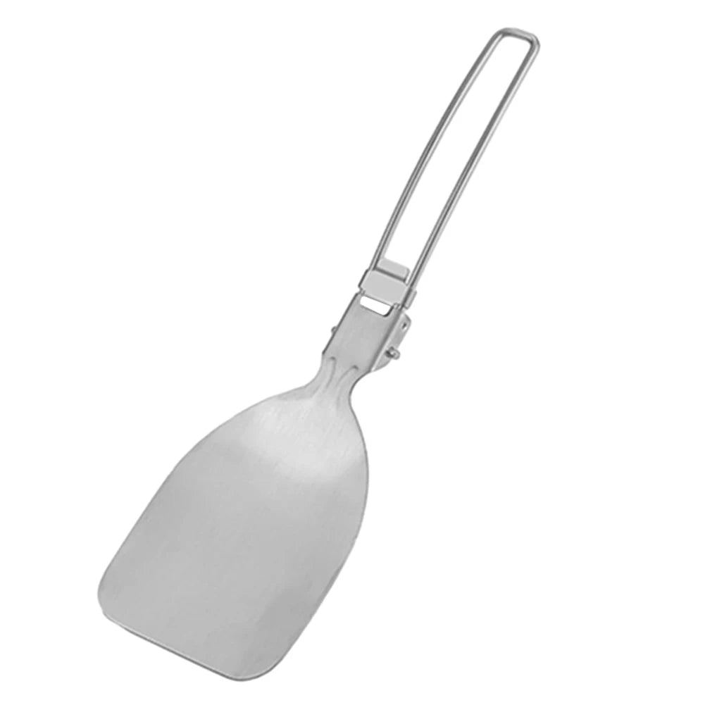 Folding Spatula Spoon – Stainless Steel Outdoor Cooking Tool