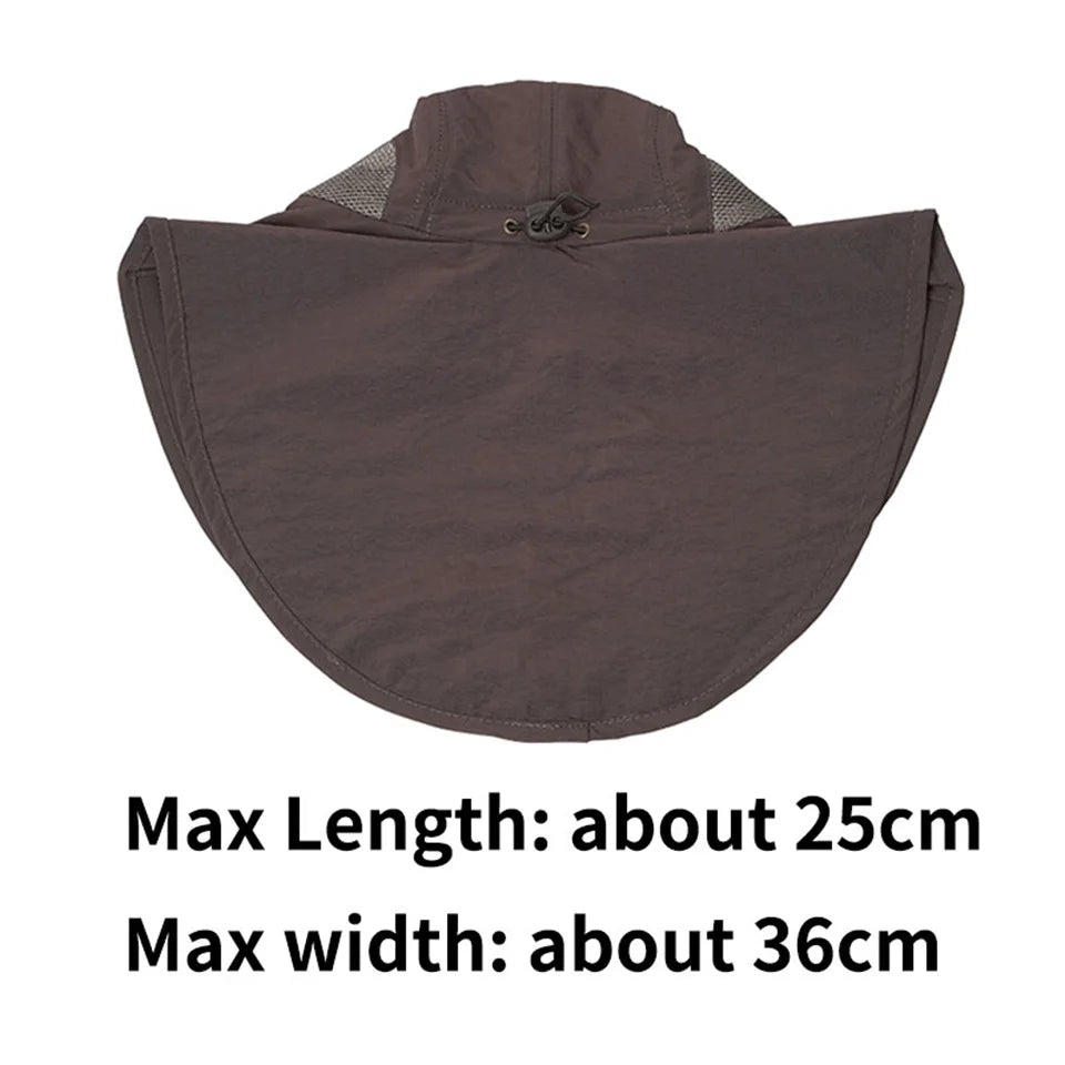 UV Protection Foldable Sun Hat with Mesh – Breathable Outdoor Hat for Men & Women