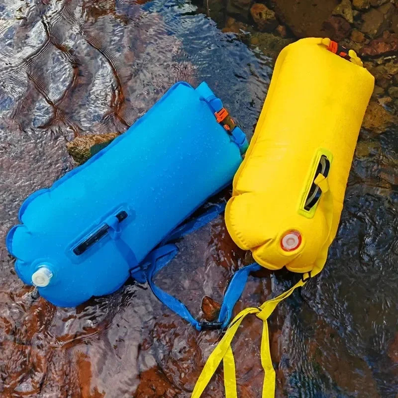 Inflatable Swim Buoy Dry Bag – Towable Waterproof Safety Float