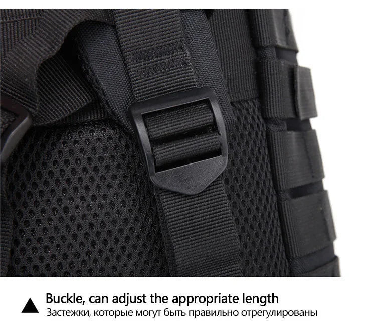 30/50L Tactical Backpack – MOLLE Survival Pack for Hiking, Travel & Hunting