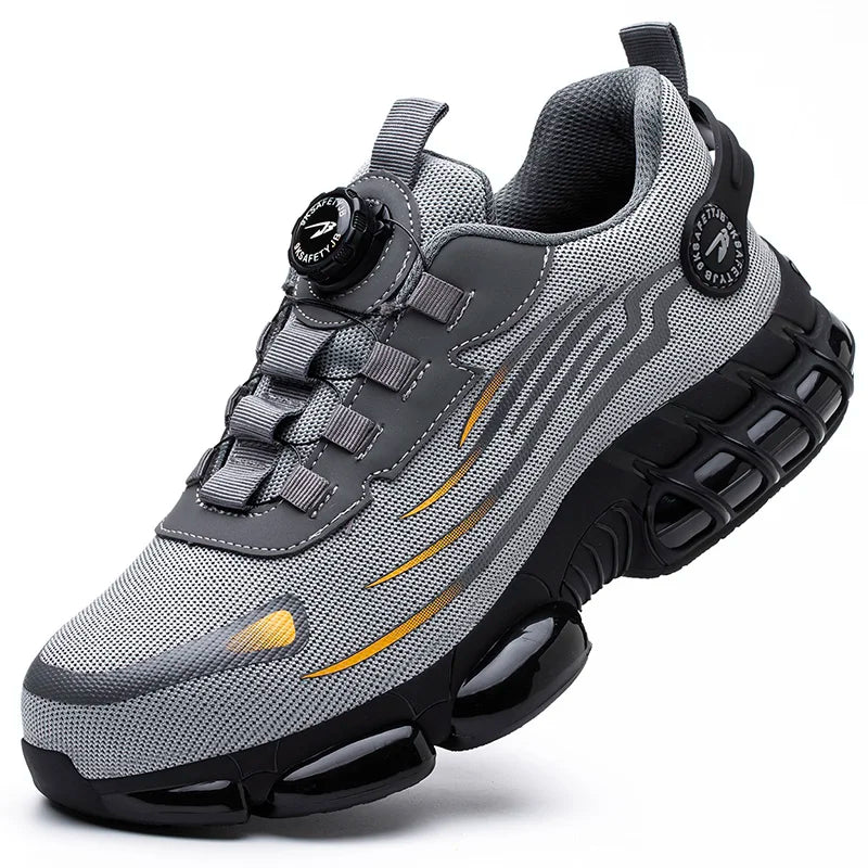 Men’s Safety Work Shoes – Anti-Smash, Anti-Puncture with Rotating Buckle