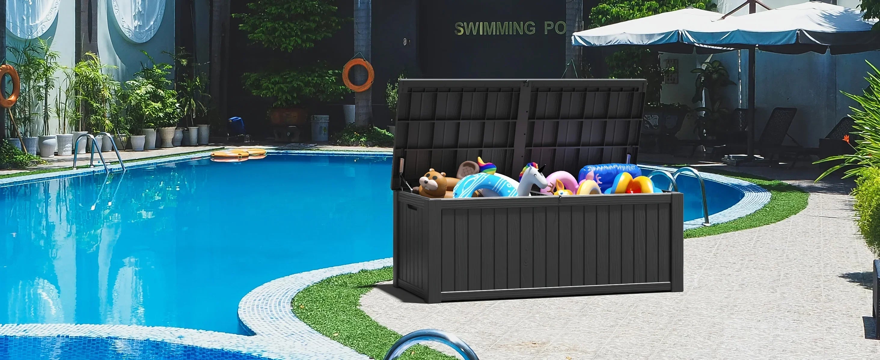 Resin Outdoor Storage Deck Box – 150/100/32 Gallon Weather-Resistant Patio Organizer