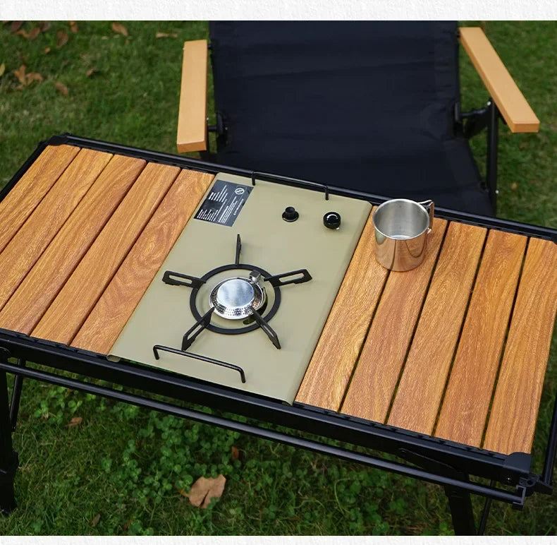 NOBANA&GLS Folding IGT BBQ Table – Adjustable & Lightweight