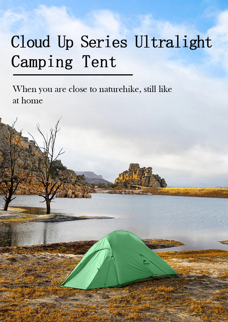Naturehike Cloud Up 2 Tent – Ultralight Waterproof Camping & Hiking Shelter