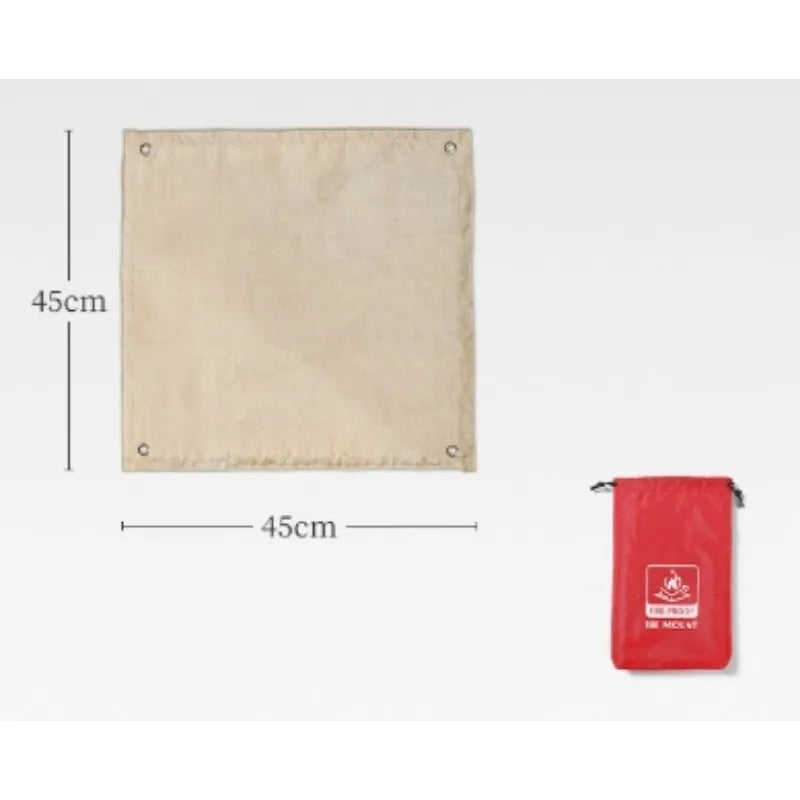 Fireproof BBQ Mat – High-Temp Grill Pit Protector for Camping & Outdoor Use