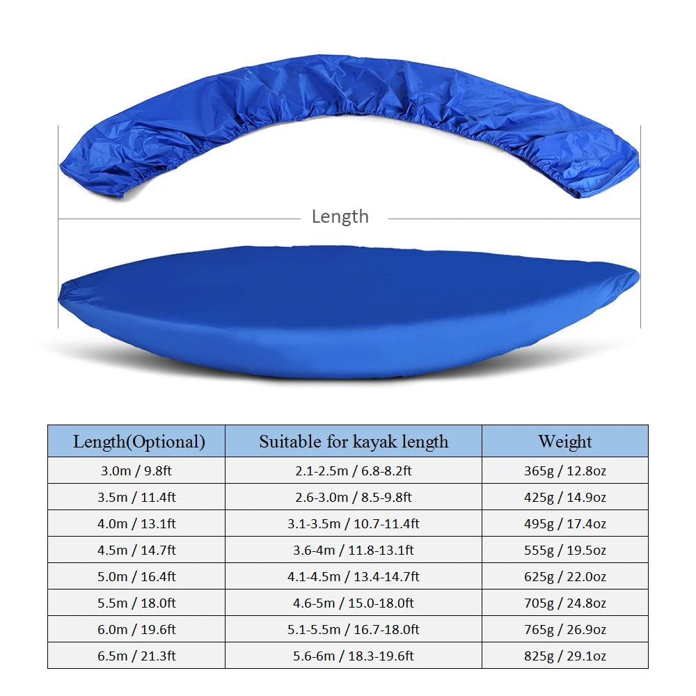 Waterproof Universal Kayak/Canoe Storage Cover – UV & Dust Resistant