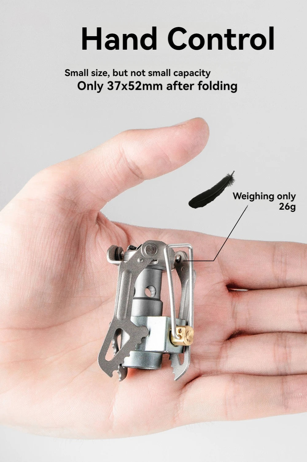 BRS-3000T Titanium Mini Camping Stove – Ultralight Pocket Burner