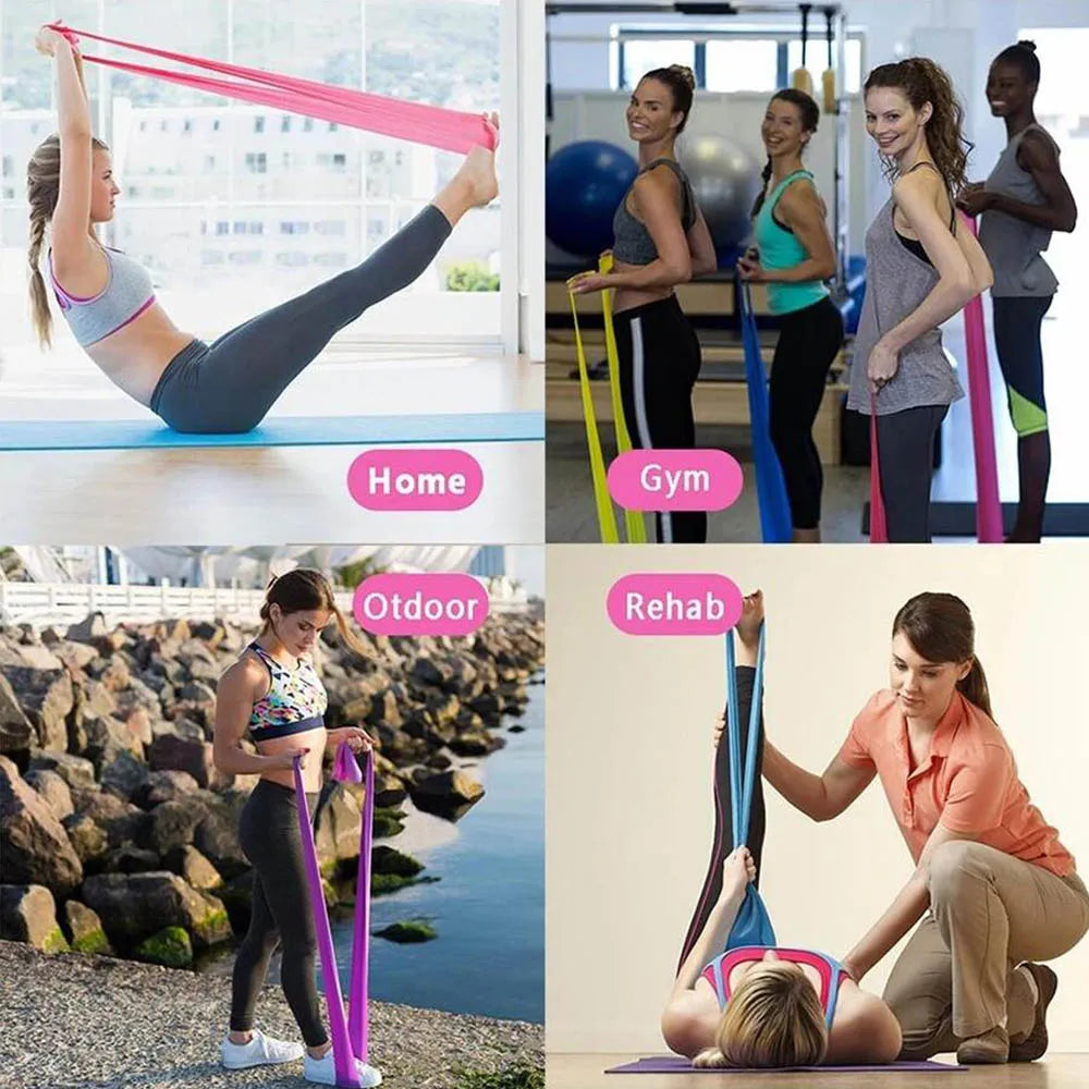 Resistance Bands – Exercise, Therapy & Fitness Training Elastic Bands