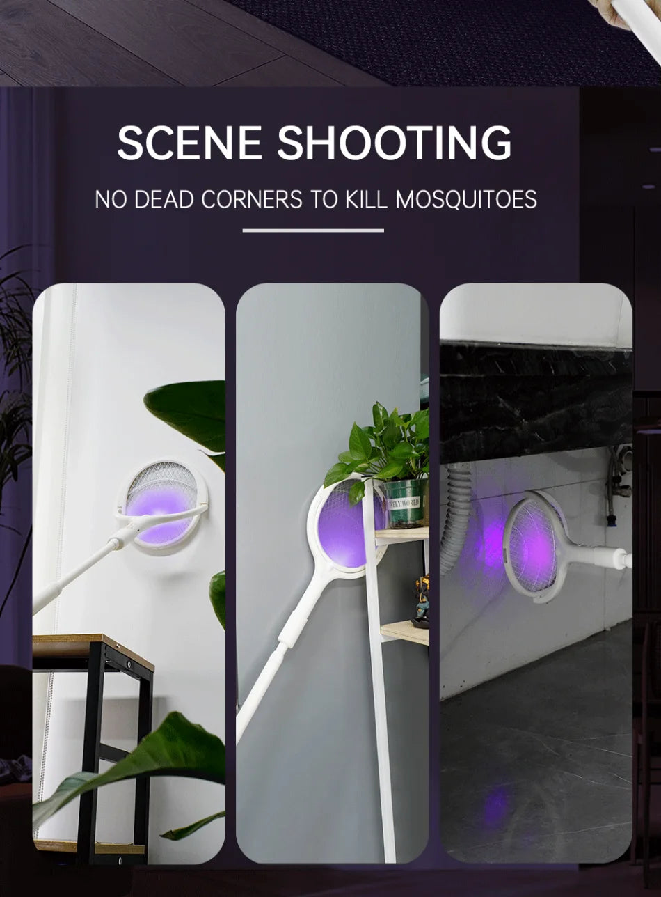 3500V 5-in-1 USB Rechargeable Killer Lamp – Bug Zapper &Mosquito  Swatter