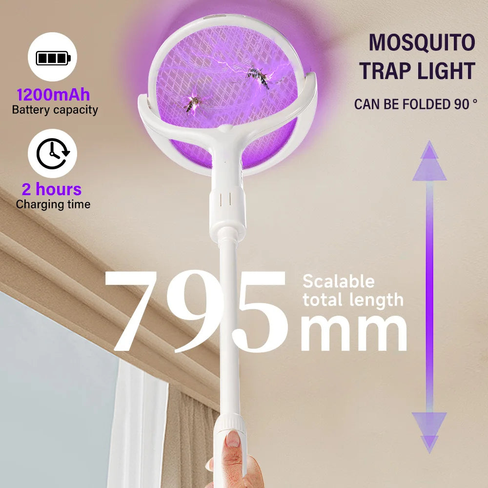 3500V 5-in-1 USB Rechargeable Killer Lamp – Bug Zapper &Mosquito  Swatter