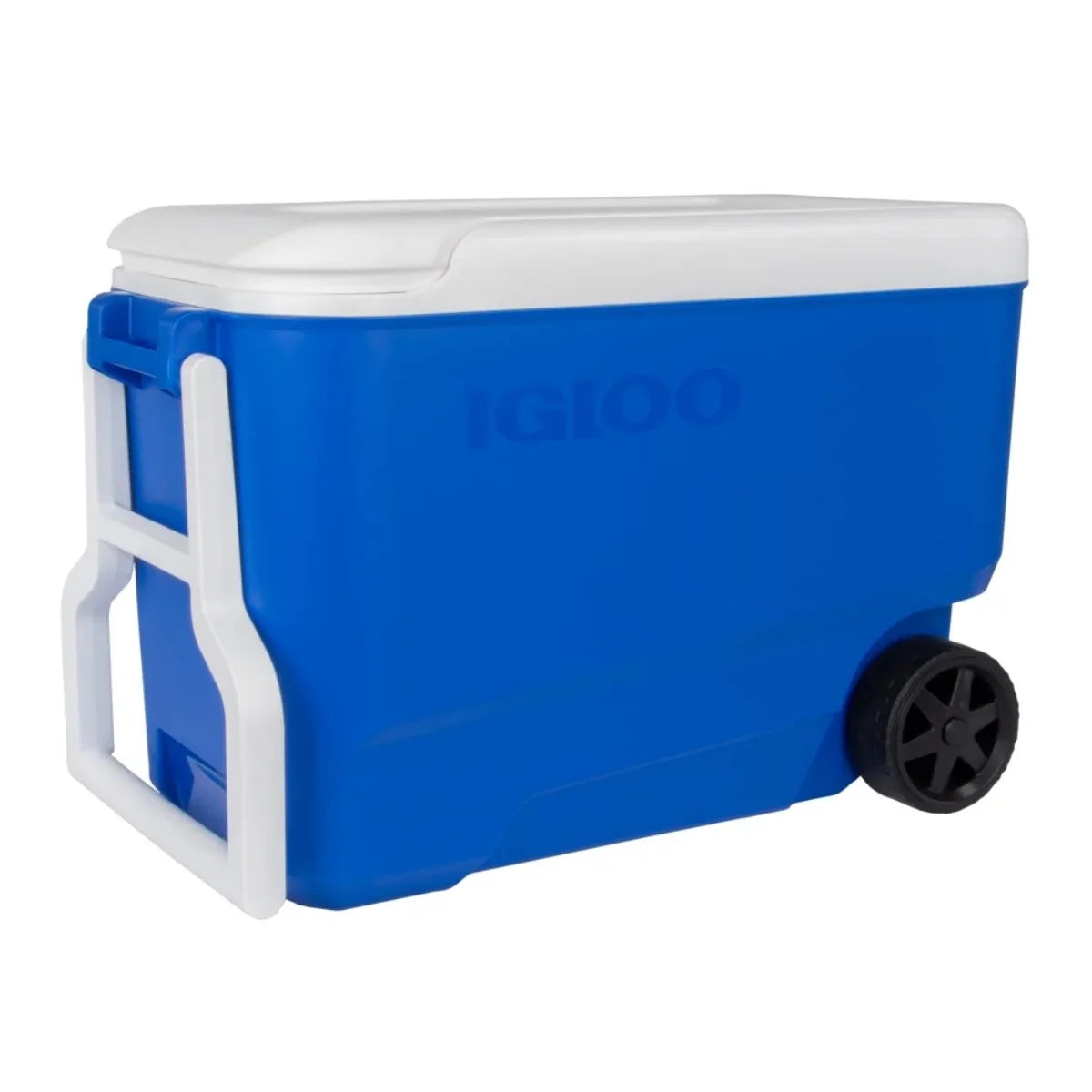 Blue Hard-Sided Wheeled Rotomolded Cooler – Camping & Outdoor