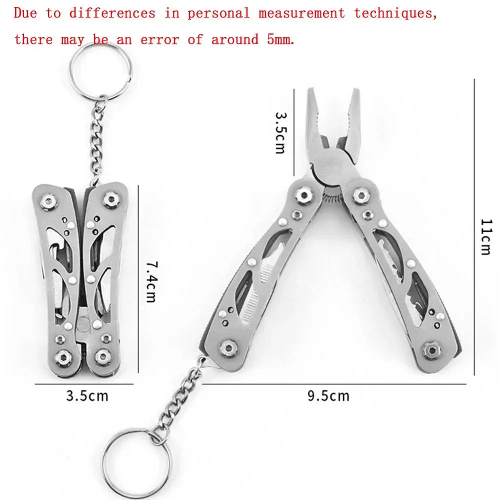 Mini Folding Multi-Tool Pocket Knife with Pliers – Tactical Outdoor Survival Tool