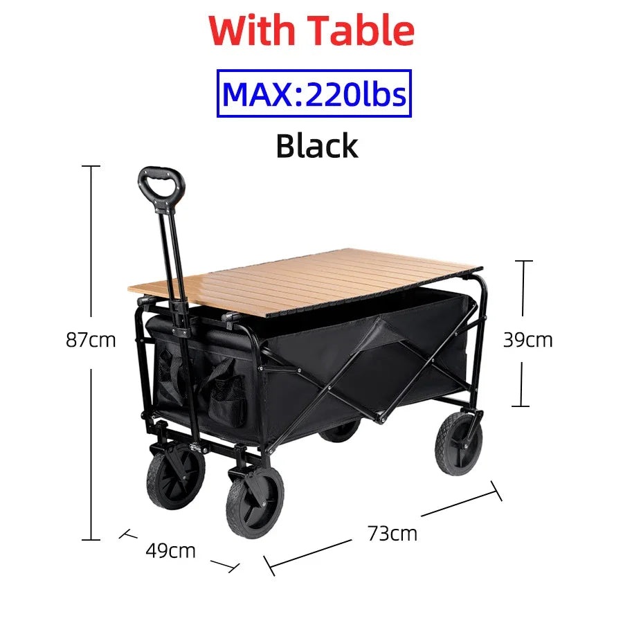 Heavy-Duty Folding Outdoor Utility Wagon