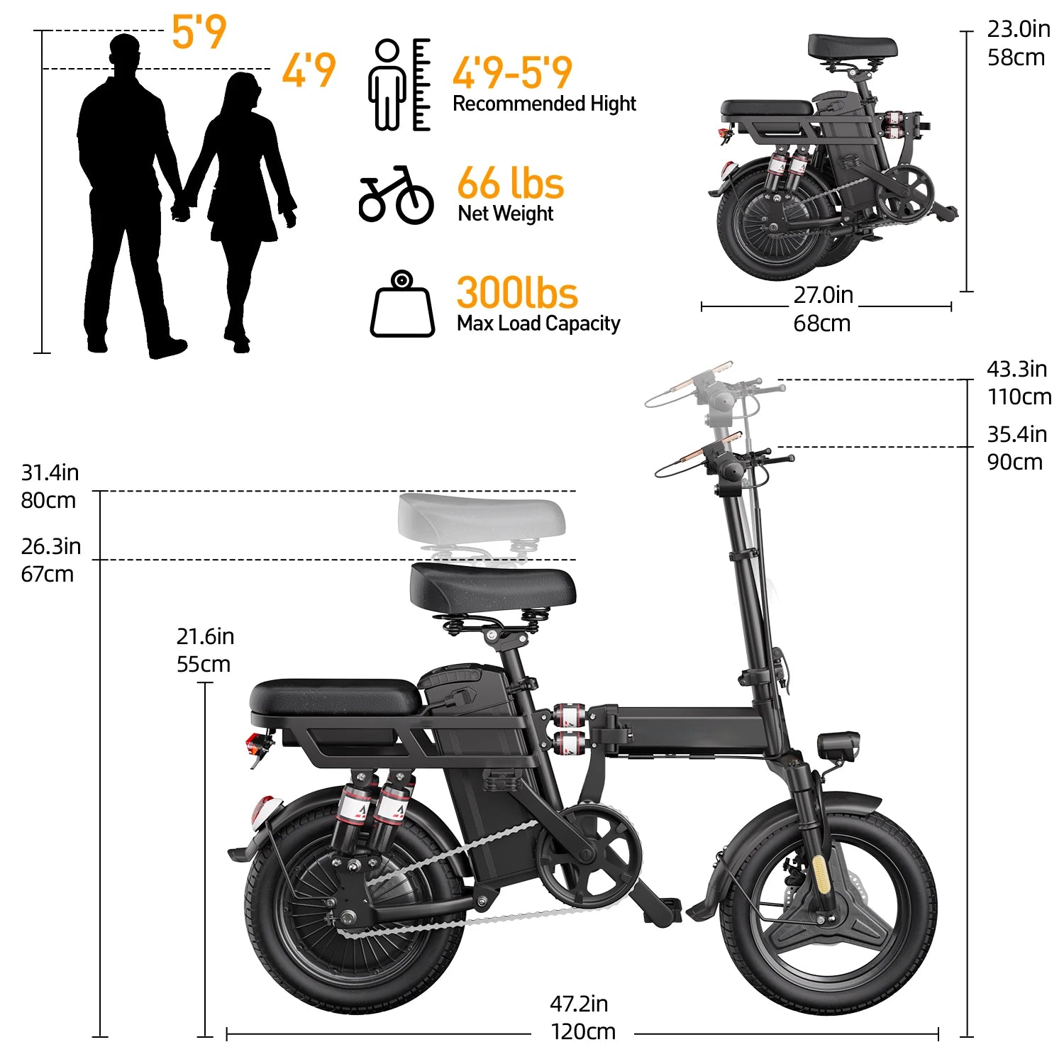 Folding Electric Motorcycle E-Bike