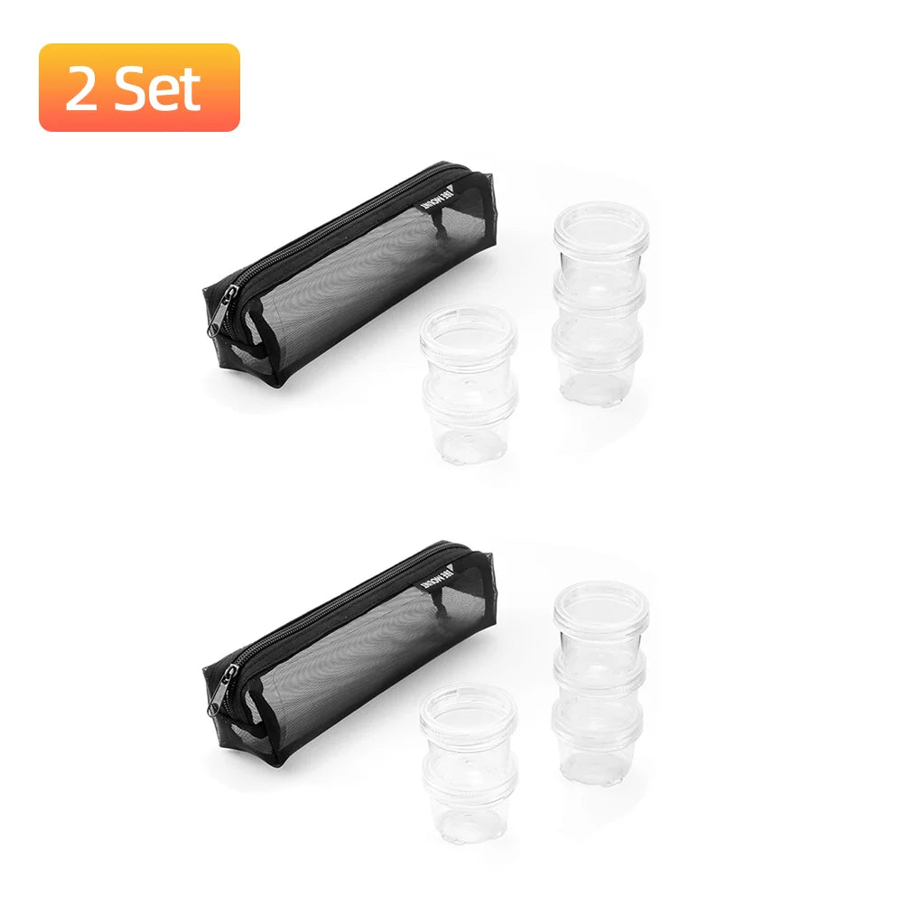 Portable Camping Spice Kit – 5 Clear Bottles