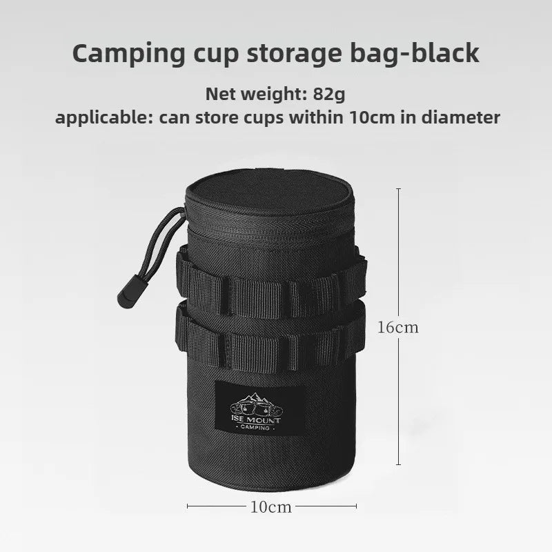 ISE MOUNT Stainless Steel Camping Cup with Storage Bag
