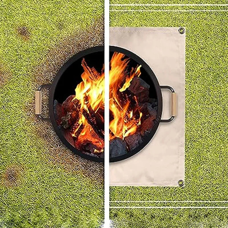 Fireproof BBQ Mat – High-Temp Grill Pit Protector for Camping & Outdoor Use