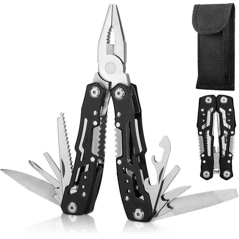 Mini Folding Multi-Tool Pocket Knife with Pliers – Tactical Outdoor Survival Tool