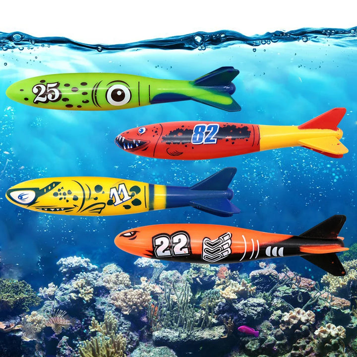 Kids Underwater Diving Toy Set – Cartoon Pool Throwing Game Toys
