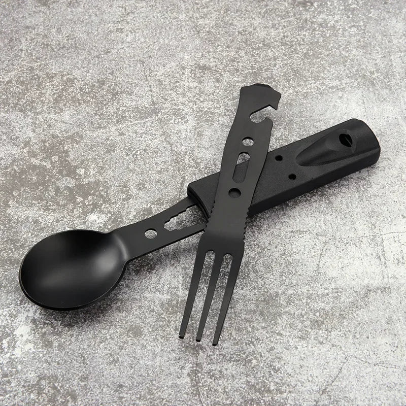 Multifunction Camping Knife & Tableware Set